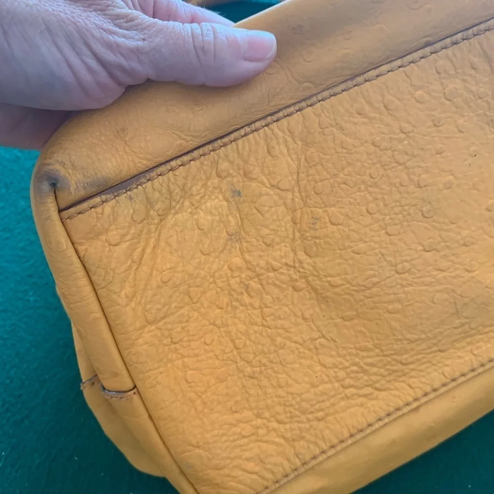 Kate spade handbag ostrich leather